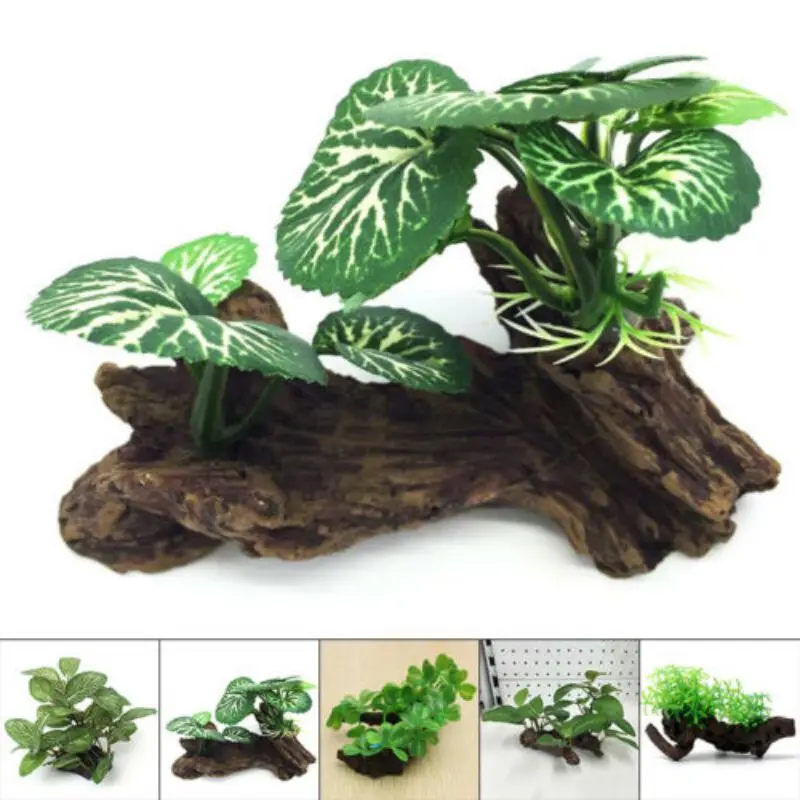 Aquarium Plant Roots - Tronc d'arbre à tortue artificielle en
