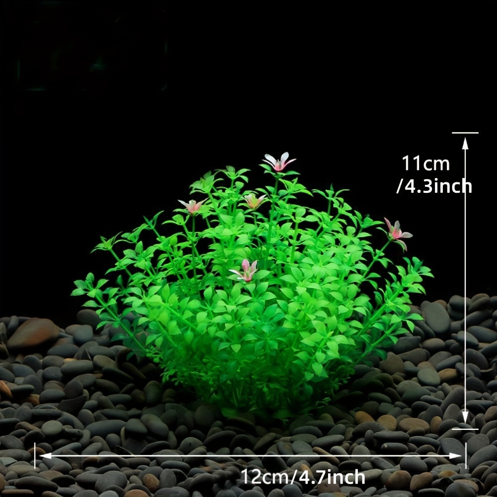 Planted Aquarium Supplies - Décoration d'aquarium, plantes artificielles en plastique,