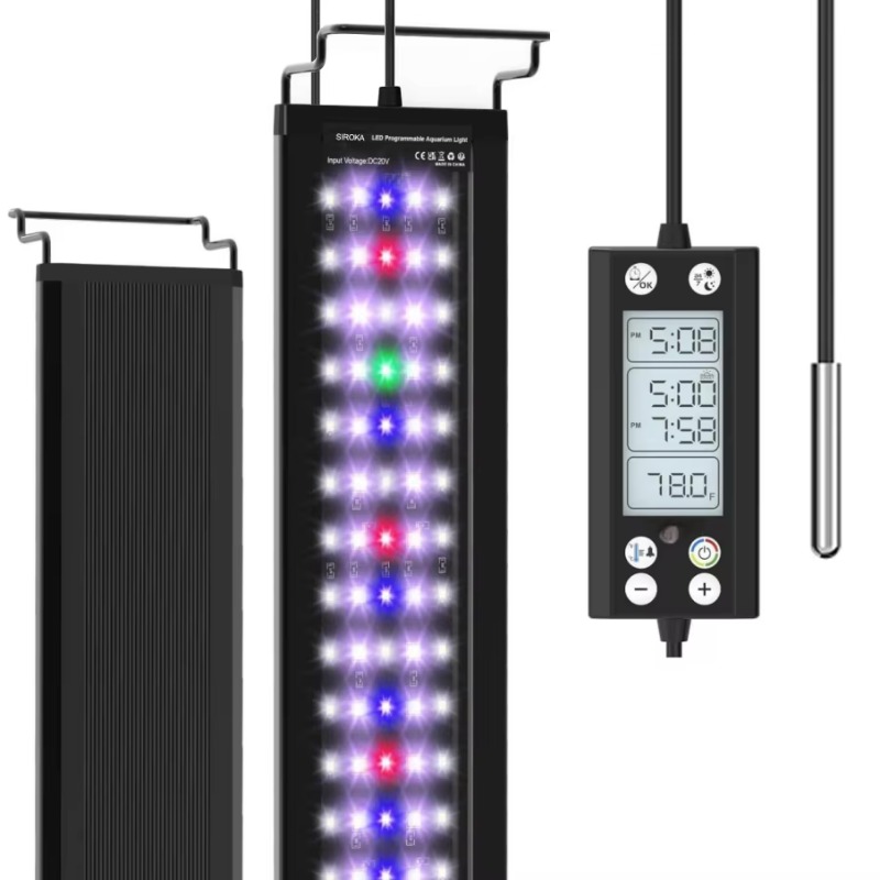 Planted Aquarium Cycling - Lumière d'aquarium programmable 24/7 avec moniteur