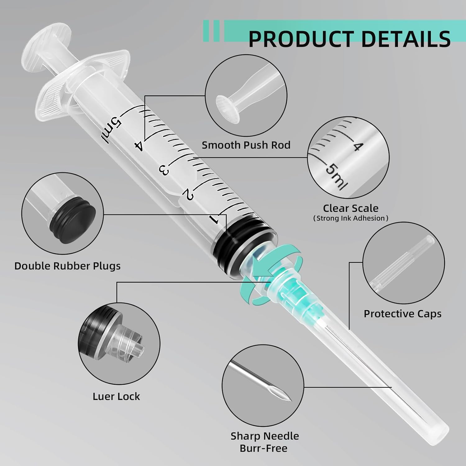 Seringue Luer Lock de 5 ml, ad - Planted Aquarium Supplies avis et prix