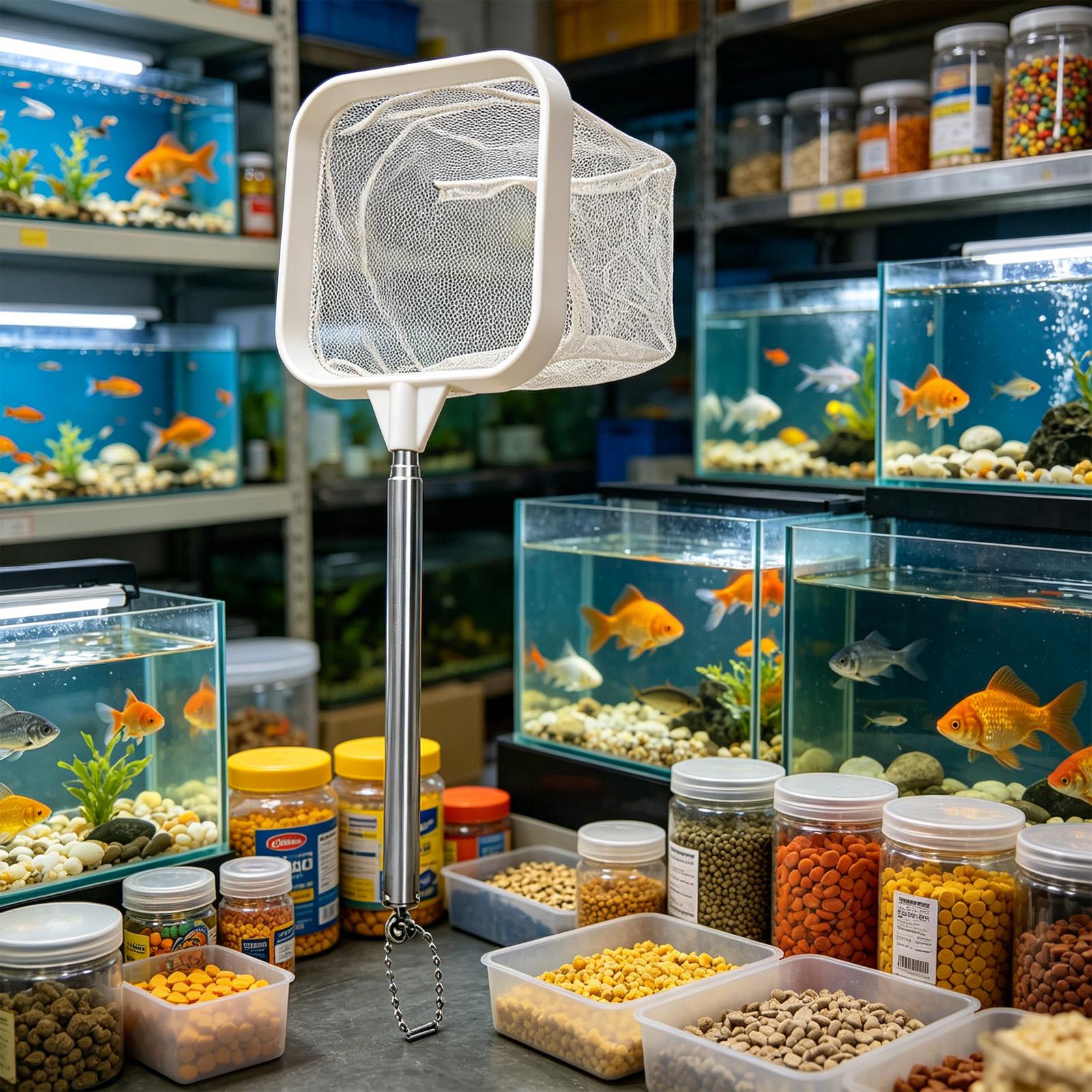 Épuisette à long manche extens - Aquarium Plant Roots avis et prix